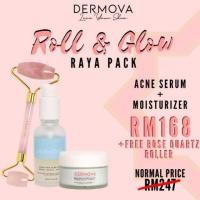 ราคา FREE ROSE QUARTZ ROLLER DERMOVA ROLL & GLOW (57106049768)