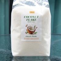 ราคา เกล็ดมะพร้าวไขมันเต็ม (แบบไม่คั้นน้ำกะทิออก) 100% ขูดสดอบแห้ง สำหรับทำน้ำกะทิ ทำไส้ขนม โรยขนมเค้ก หอมมาก | 250g-1kg (29891637443)