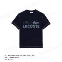 ราคา Lacoste เสื้อยืดคอกลมชาย รุ่น Men's Lacoste Vintage Print Organic Cotton T-Shirt Code: TH5440 10 166 (25372542016)