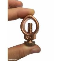 ราคา เเคล้มป์หัวใจทองเเดง ใช้จับสายกับเเท่งกราวด์โหลด ขนาด 5/8 #ground rod clamps (10221116334)