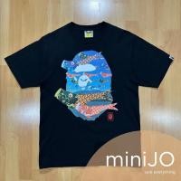 ราคา เสื้อยืด BAPE - Koinobori Carp Flags Ape Head Tee สีดำ (ของแท้ มือสอง) (28431003793)