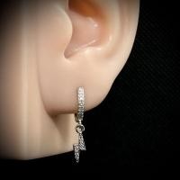 ราคา ต่างหูห่วงสายฟ้า Lightning ต่างหูแฟชั่น ต่างหูสายฟ้า ต่างหูเงินแท้S925 (ราคา 1 ชิ้น) (41267730376)