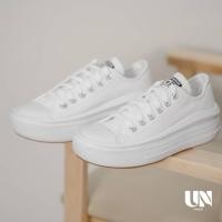 ราคา [ของแท้ ส่งไว จากไทย] CONVERSE CHUCK TAYLOR ALL STAR MOVE PLATFORM OX WHITE/WHITE (23828830721)