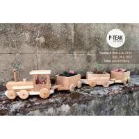 ราคา โมเดลรถไฟไม้สักแท้น่ารักๆ (56956952917)