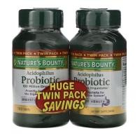 ราคา Nature's Bounty, Acidophilus Probiotic โพรไบโอติค แพคคู่ กระปุกละ100 เม็ด (9355849393)