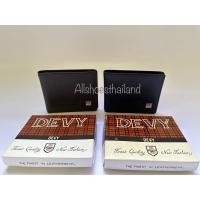 ราคา กระเป๋าสตางค์ Devy no. 106 หนังแท้ สีดำ และ ตาล (2487387257)
