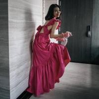 ราคา ส่งฟรี ป้าย​ Kira : เดรสยาวสีชมพู๊​ ไปเลยค่า (4137283985)