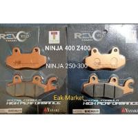 ราคา ผ้าเบรค NINJA 400 Z400 และรุ่น Ninja 250-300 Z250-300 ใส่กันได้ทุกรุ่นได้ทุกปี Yasaki revoteq แท้ ส่งทุกวันจากกทม. (11439378562)