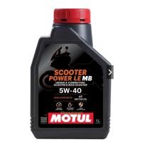 ราคา น้ำมันเครื่อง MOTUL โมตุล SCOOTER POWER LE 5W40 1L โมตุล น้ำมันเครื่องสังเคราะห์แท้ สต๊อกใหม่ (42360345750)
