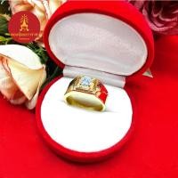 ราคา แหวนทองฝังพลอย เสริมบารมี งานสวย เรียบหรู ใส่ได้ทุกโอกาส แหวนทอง แหวนพลอย ชุบทอง พร้อมส่ง รูปถ่ายจากสินค้าจริง (18379678622)