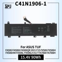 ราคา C41N1906-1 Battery for ASUS ROG Zephyrus Duo 15 GX550 GX550LXS GX550LWS for ASUS TUF Gaming A17 TUF706QE F17 FA506 FA506 (27581234455)