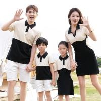 ราคา โปโลครอบครัวจับคู่ชุดเสื้อยืดคู่ชุดเสื้อผ้าผู้หญิงเสื้อสาวชุดผู้ชายเด็กสั้นกางเกง (18773778722)