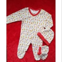 ราคา น่ารัก Hello Kitty Sanrio เด็กผู้หญิง 0-6mths 3 ชิ้นแขนยาวชิ้นเดียว/onesie/เสื้อผ้ารอมเปอร์ (23343429243)