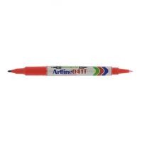 ราคา Artline EK041T ปากกามาร์กเกอร์ถาวรคู่ 0.4&1.0mm-แดง (22469194353)