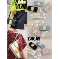 ราคา DIOR Miss Dior ของแท้ สายสะพายปรับได้ หัวเข็มขัดแม่เหล็ก กระเป๋าสะพายหนังลูกวัว (29257362052)