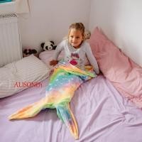 ราคา Alisond1 ผ้าห่มนางเงือก สีรุ้ง, ถุงนอนนางเงือก สบาย สากล, ผ้าห่มหางนางเงือก นุ่ม สร้างสรรค์ ผ้าห่มเด็ก (24424680570)