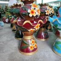 ราคา ชุดน้ำล้น อ่างน้ำล้น น้ำพุน้ำล้น เครื่องปั้นดินเผา (แถมฟรีปั้มน้ำ) (18093695222)