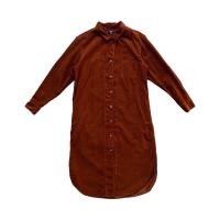 ราคา แบรนด์ UNIQLO เดรสเชิ้ตยาว ผ้าลูกฟูก ทำงาน ใส่เที่ยว ลำลอง น่ารัก (25819843274)