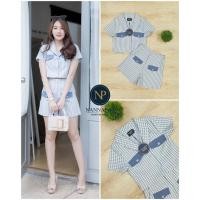 ราคา เซตเสื้อกางเกงขาสั้น sizeL งานป้าย Nananpat ***มือ1 ป้ายห้อย (6853407116)