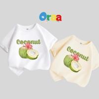 ราคา เสื้อยืด COCONUT สําหรับเด็กหญิงและเด็กชาย ไปทะเล เสื้อยืดไปทะเล_Oraa studio (49754948850)