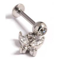 ราคา Lovisa ผ่าตัดเหล็กแบนกลับผีเสื้อ Cubic Zirconia ต่างหู (49203299739)