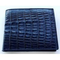 ราคา กระเป๋าสตางค์หนังจระเข้แท้ River ส่วนหาง สีน้ำเงินเข้ (25531994153)