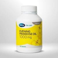ราคา Mega We Care Evening primrose oil 1000 mg น้ำมันอีฟนิ่งพริมโรส 1000 มก. 100 Capsules (21354120150)