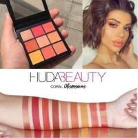 ราคา พร้อมส่งค่ะ Huda coral pallet ของแท้ 100% Huda Beauty Coral Obsessions Palette พาเลท CORAL โทนส้ม-พีช จาก HUDA BEAUTY (7535984071)