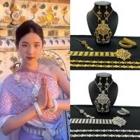 ราคา Fashion jewele เช็ทเครื่องประดับชุดไทย เครื่องประดับชุดไทยผู้ใหญ่และเด็ก สีเงินสีทอง พร้อมส่ง (27657289885)