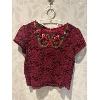 ราคา JASPAL เสื้อลูกไม้สีแดง แท้ (27813953889)