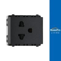 ราคา PHILIPS เต้ารับเดี่ยว 3 ขา มีม่านนิรภัย LEAF สีดำ จัดส่งโดย HomePro (24269644645)
