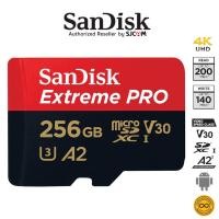 ราคา SanDisk Extreme Pro microSD 256GB ความเร็วอ่าน 200MB/sเขียน140MB/s (SDSQXCD-256G-GN6MA)เมมโมรี่ ใส่Gopro6,7,8,9,10 & MAX (22024859553)
