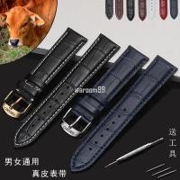 ราคา [ฟรีเครื่องมือ] Japan Seiko สายหนังแท้ SEIKO No. 5 สายนาฬิกาโซ่ผู้ชายผู้หญิงขากลสายคล้องคอสีดําสีน้ําตาล 19/20 มม (47057090527)