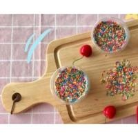 ราคา ท็อปปิ้ง เม็ดสี ลูกปัด ช็อกโกแลต แต่งหน้าเค้ก ขนม น้ำปั่น 100กรัม (3655043518)