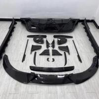 ราคา Carbon fiber surround Body kit For Porsche Taycan 19-22 modified Front Rear lip spoiler side skirt (52404124171)