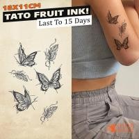 ราคา สติ๊กเกอร์รอยสักชั่วคราวหมึกผลไม้ติดทนนาน รอยสักชั่วคราว ติดทนนาน 15 วัน 385 (27481086863)