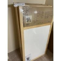 ราคา IKEA MALA กระดานไม้ 2 หน้า กระดานดำและไว้บอร์ด มีที่ติดม้วนกระดาษ ระบายสี 112 x 48 x 66 ซม. (24257230478)