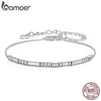 ราคา Bamoer 925 Original Sterling Silver Bracelet Morse Code I Love You Anti-allergic Elegant Jewelry Women Gift (40809649622)