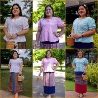 ราคา เสื้อลูกไม้แขนยางยืด อก 48 52 56 นิ้ว เสื้อลุกไม้ เสื้อลูกไม้คนอวบ-อ้วน เสื้อลูกไม้ไซส์ใหญ่ (43613841581)