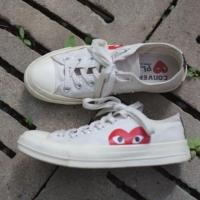 ราคา [มือสอง] รองเท้า converse play COMME des GARÇONS (mirrored) สีขาว (2280855048)