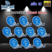 ราคา ชุดจานดาวเทียม Infosat KU-BAND 60cm. แพ็ค 10 (7622103766)