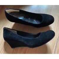 ราคา รองเท้าส้นเตารีด แบบผ้ากำมะหยี่ (23422041346)
