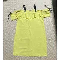 ราคา เดรส Zara สีเหลืองผูกโบว์เเขน (19971381045)
