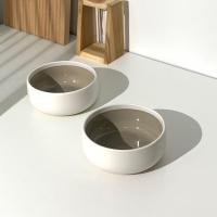 ราคา Goodsceramics ☀️ BOWL MINI ชามเซรามิกญี่ปุ่นมินิ สี two-tone white➰grey เป็นได้ทั้งชามเสริฟอาหารคาวหวาน ชามของว่าง (27570023875)
