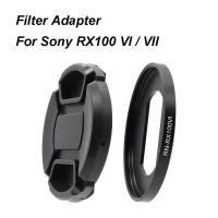 ราคา For Sony RX100 VI / Sony RX100 VII 52MM Filter Adapter Ring with Lens Cap 3M Sticker Strap for 52mm UV CPL ND lens hood (27169485603)