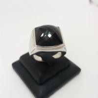 ราคา แหวนนิล แหวนเงินแท้ 925 ตัวเรือนชุบทองคำขาว นิลทรงเหลี่ยม นิลแท้กาญจนบุรี (RO008) (6618019320)