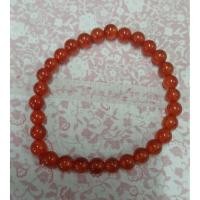 ราคา หินนำโชค หินคาร์เนเลียน ขนาด 6 มิล รอบข้อมือ 17 ซม. Carnelian หินแท้ หินแห่งการปกป้องคุ้มครอง หินมงคล กำไลหิน (41066460667)