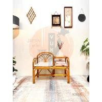 ราคา เก้าอี้หวายพร้อมโต๊ะข้าง เบาะใหม่ เฟอร์นิเจอร์ไม้หวาย ญี่ปุ่นมือสอง (41724117834)