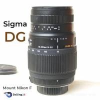 ราคา เลนส์กล้อง Sigma 70-300mm f/4-5.6(22) DG Macro Telephoto Zoom Lens for Nikon F Mount Excellent ++ พร้อมฝาปิดหน้า ท้าย (28385976308)