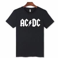 ราคา Alimoo เสื้อยืดท็อปส์ผ้าฝ้ายแขนสั้นพิมพ์ AC / DC สำหรับผู้ชาย Men and Women Tshirt S-4XL (15590044114)